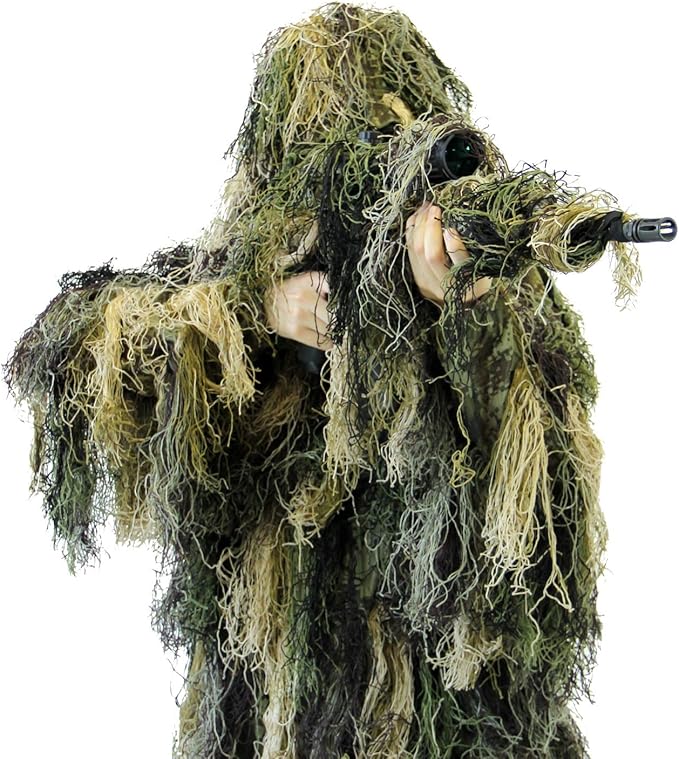 Ghost Ghillie Suit | Ultra-Dense Camouflage for Elite Outdoor Observation