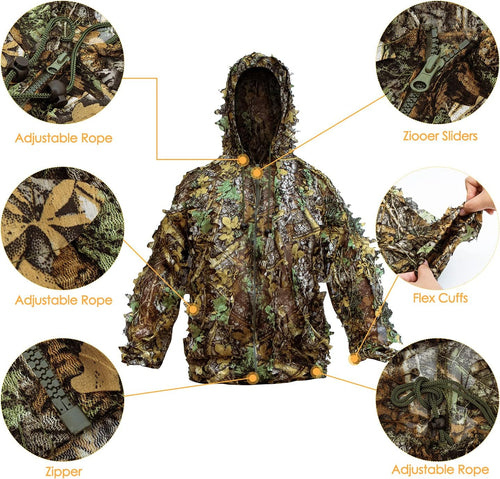 3D Leafy Camouflage Suit | Elite Wilderness Concealment