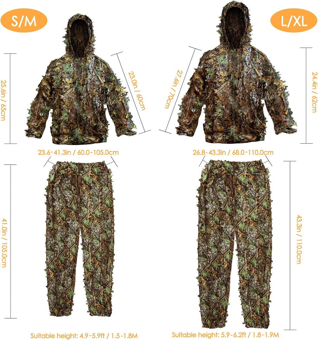 3D Leafy Camouflage Suit | Elite Wilderness Concealment