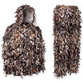 GhillieLabs Guide Series 3D Leafy Suit in Woodland Brown featuring full coverage jacket and pants for late-season wildlife observation