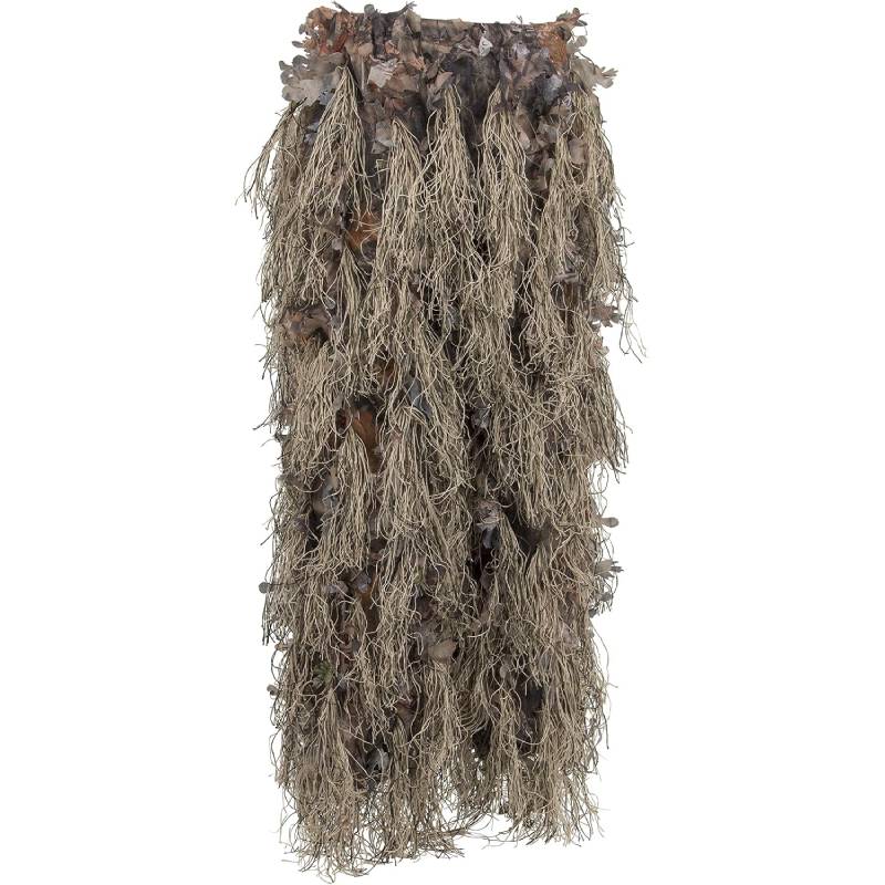 High-mobility hybrid camouflage trousers featuring discrete dual pocket-access slits for easy retrieval of camera lenses and vital field tools.